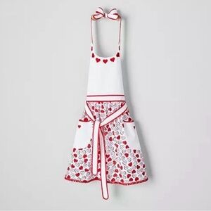 Sur La Table Red and White Adult Apron